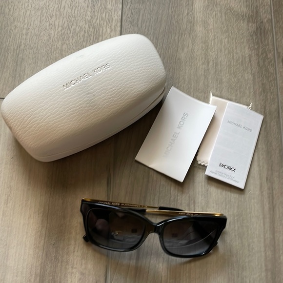 Michael Kors Black and Gold Sunglasses